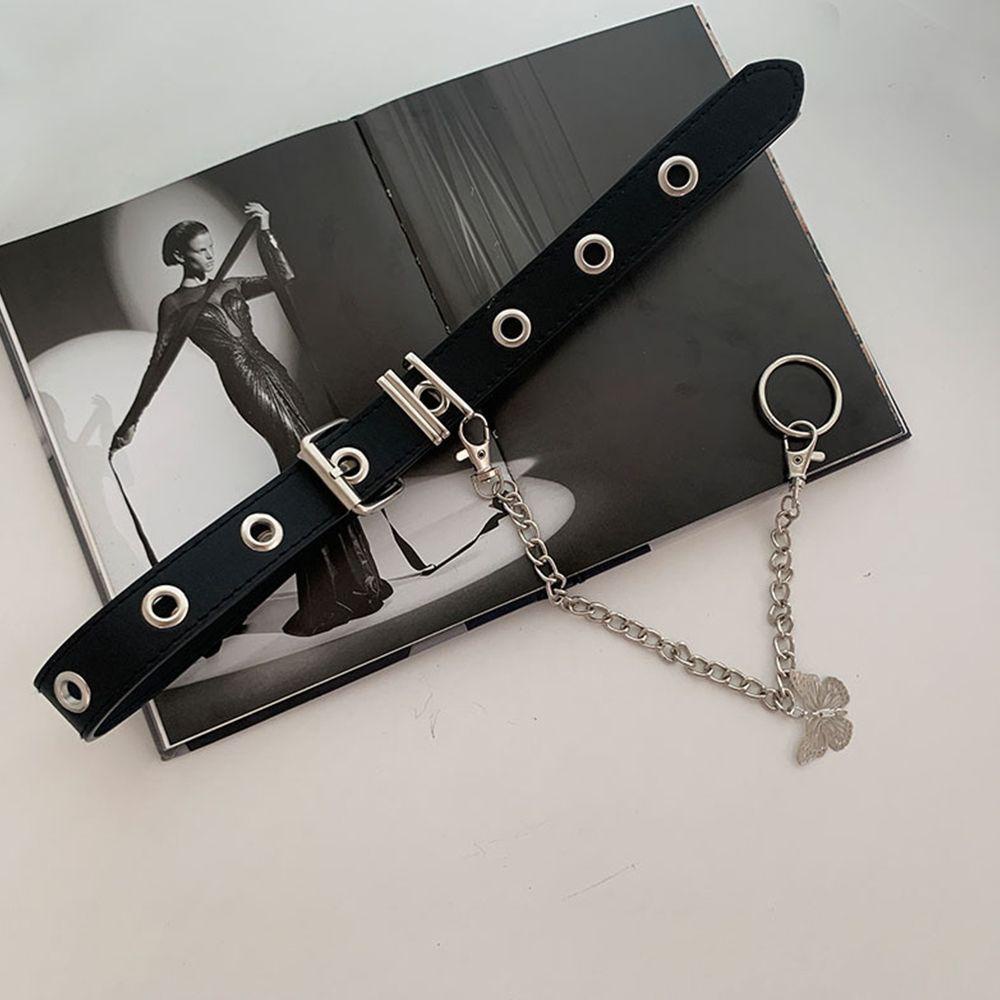 Thắt Lưng Nữ Bằng Hợp Kim Màu Trơn Phong Cách Punk Thời Trang