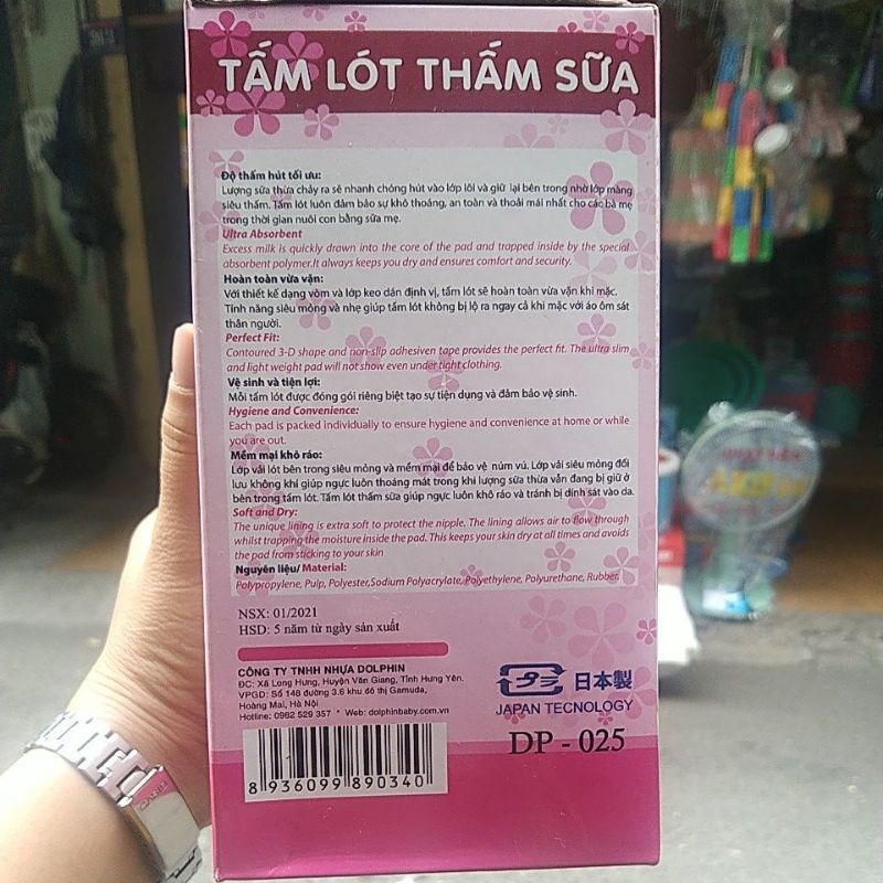 Miếng lót thấm sữa Dolphin, Hộp thấm sữa Dolphin Hộp 28 miếng tiện lợi cho mẹ