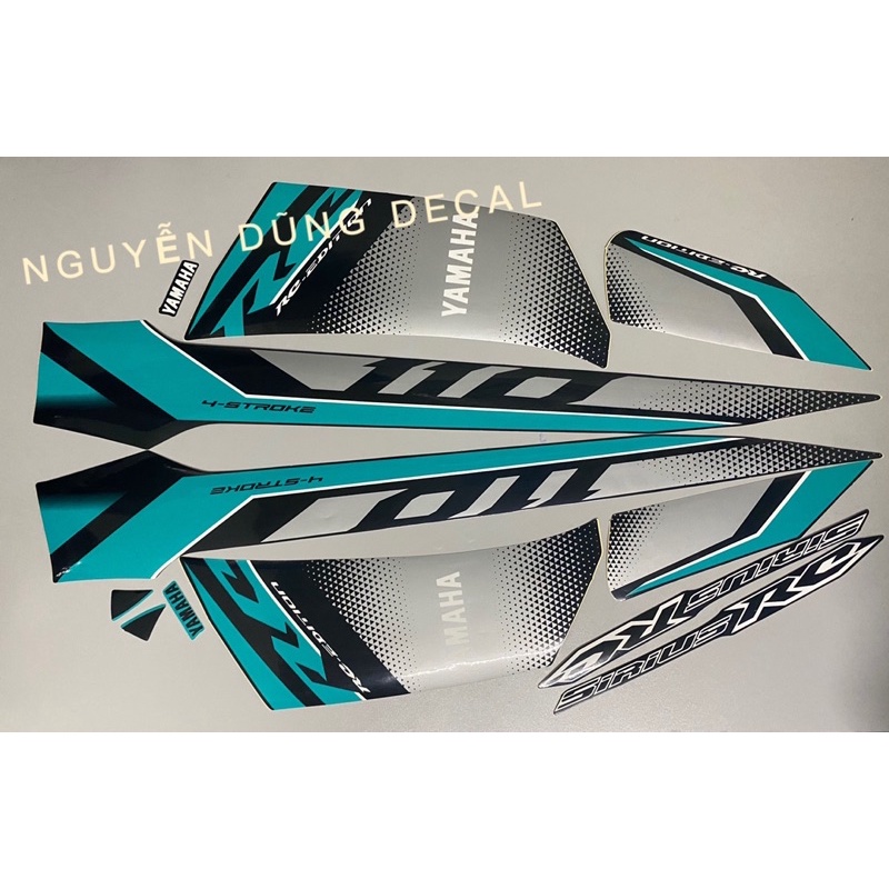 Nguyên bộ tem  Sirius RC màu xanh ngọc _ NguyenDungDecal