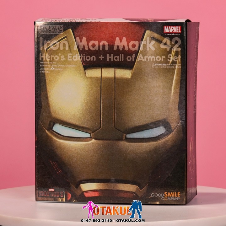 Mô Hình Nhân Vật Nendoroid 349 Iron Man Mark 42: Hero Edition + Hall Of Armor Set