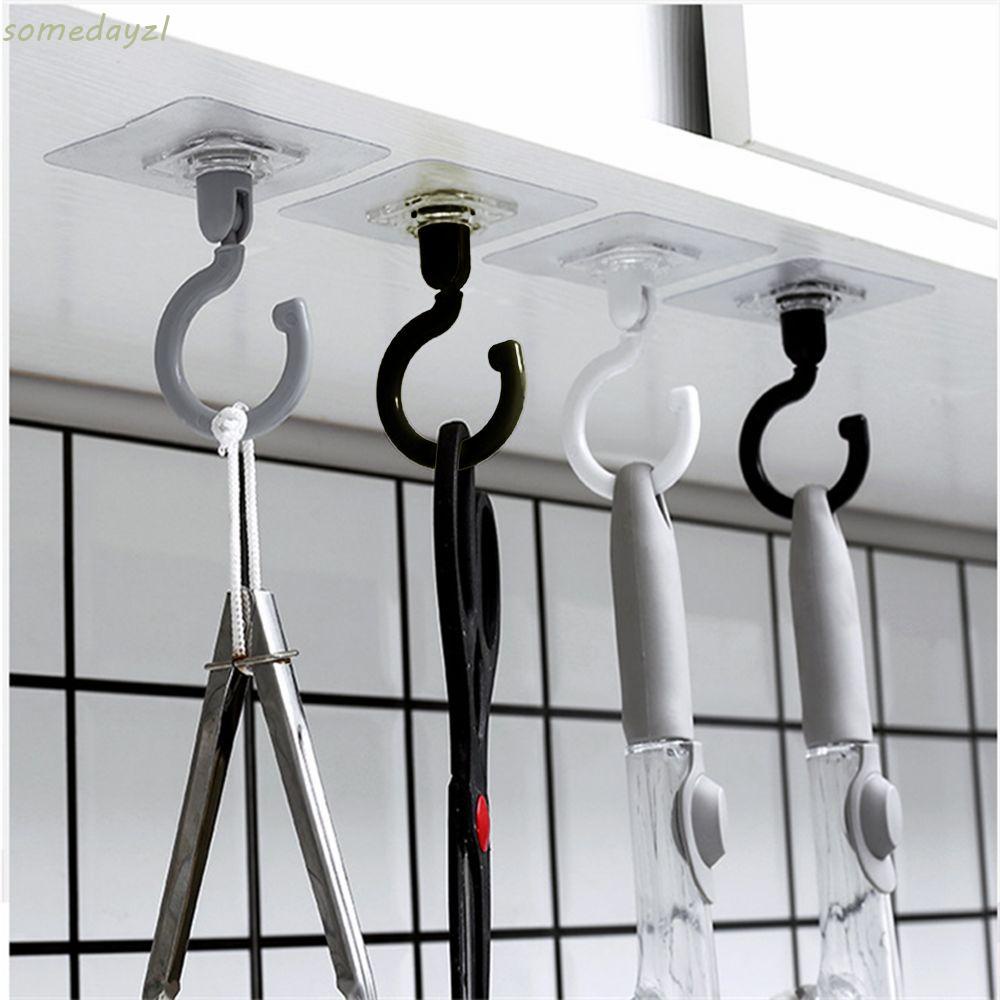 Móc Dán Tường Treo Đồ Chống Dầu Xoay 360 Độ Tiện Dụng° Móc Treo Đồ Dùng Gắn Trần Nhà Có Thể Tái Sử Dụng Tiện Lợi