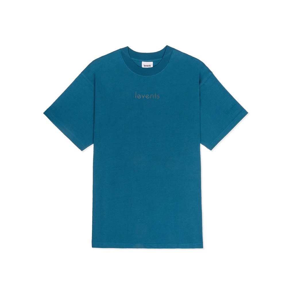 Áo Thun Local Brand Levents Xanh Đậm Chữ Xanh Unisex Nam Nữ Full Mạc