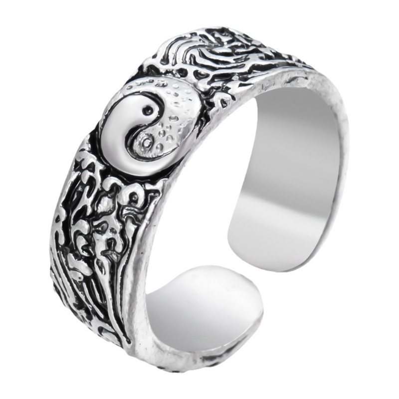 Nhẫn hợp kim màu bạc hình động vật 999