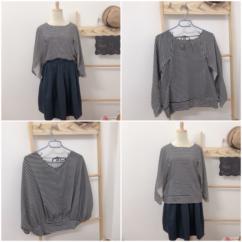 Áo kiểu Mori Girl áo xô xinh