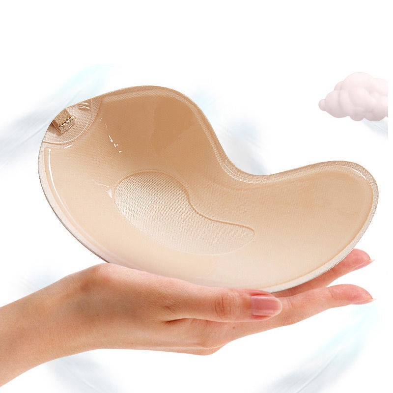 Miếng Dán Ngực Silicon Áo Bra Dán Nâng Ngực Cài Trước Hình Quả Xoài SIÊU BÁM Tạo Khe Đẩy Ngực PR09