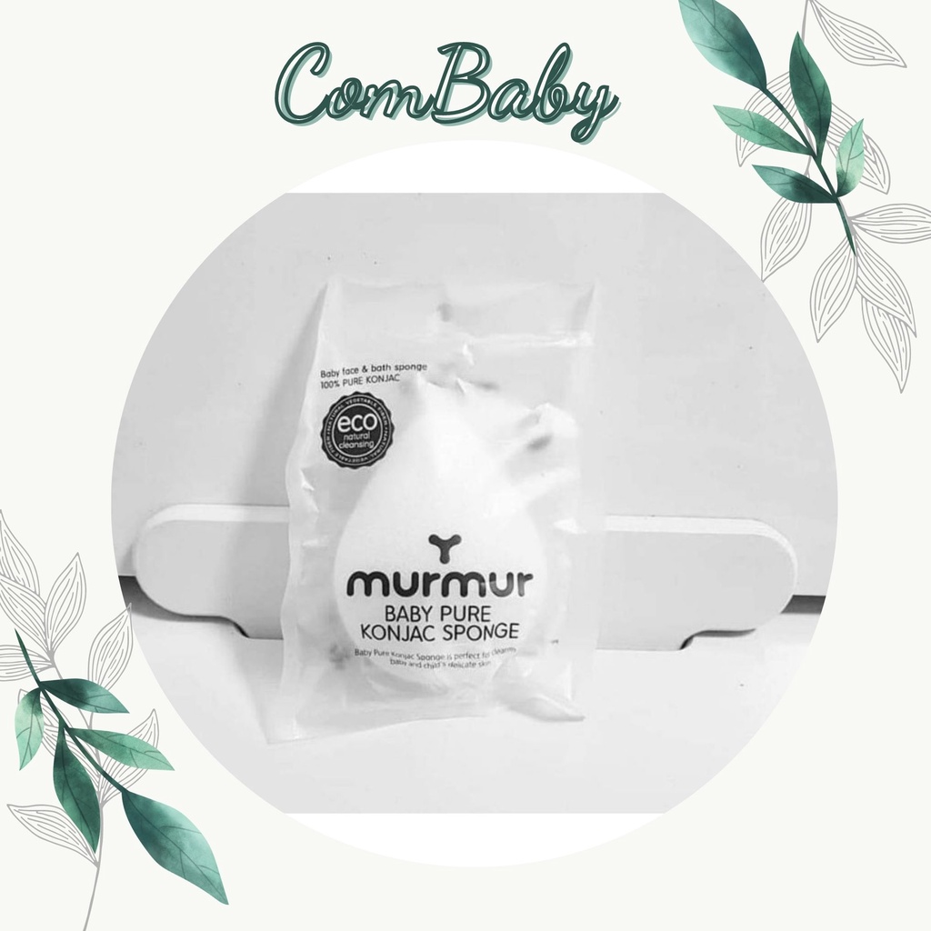 Bông tắm Muối Tắm hữu cơ Hàn Quốc Murmur Organic siêu mềm
