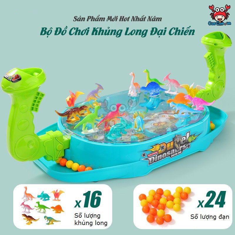 Khủng Long Đại Chiến DINO - Bộ Đồ Chơi Đối Kháng 2 Người Giải Trí Tương Tác Hấp Dẫn - Đồ Chơi Trẻ Em CuaCua