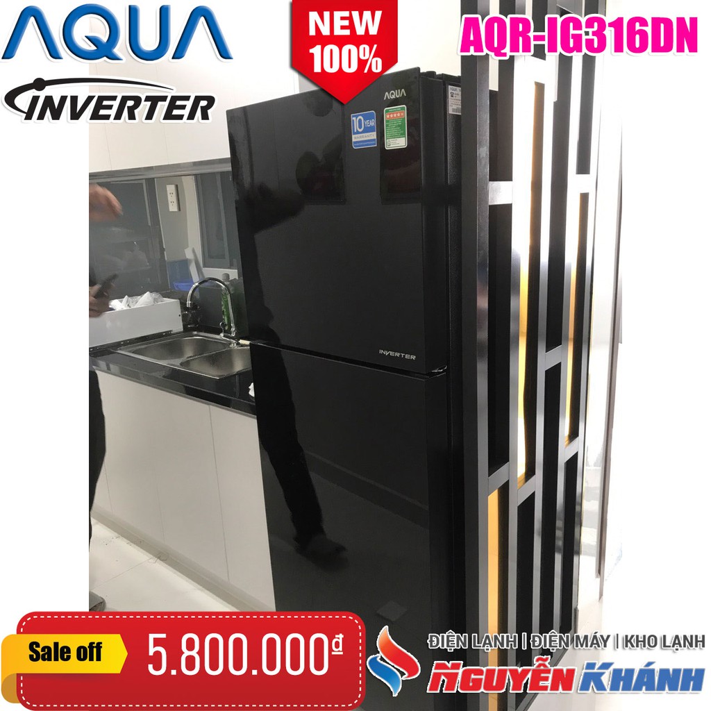 Tủ lạnh Aqua Inverter AQR-IG316DN 301 lít