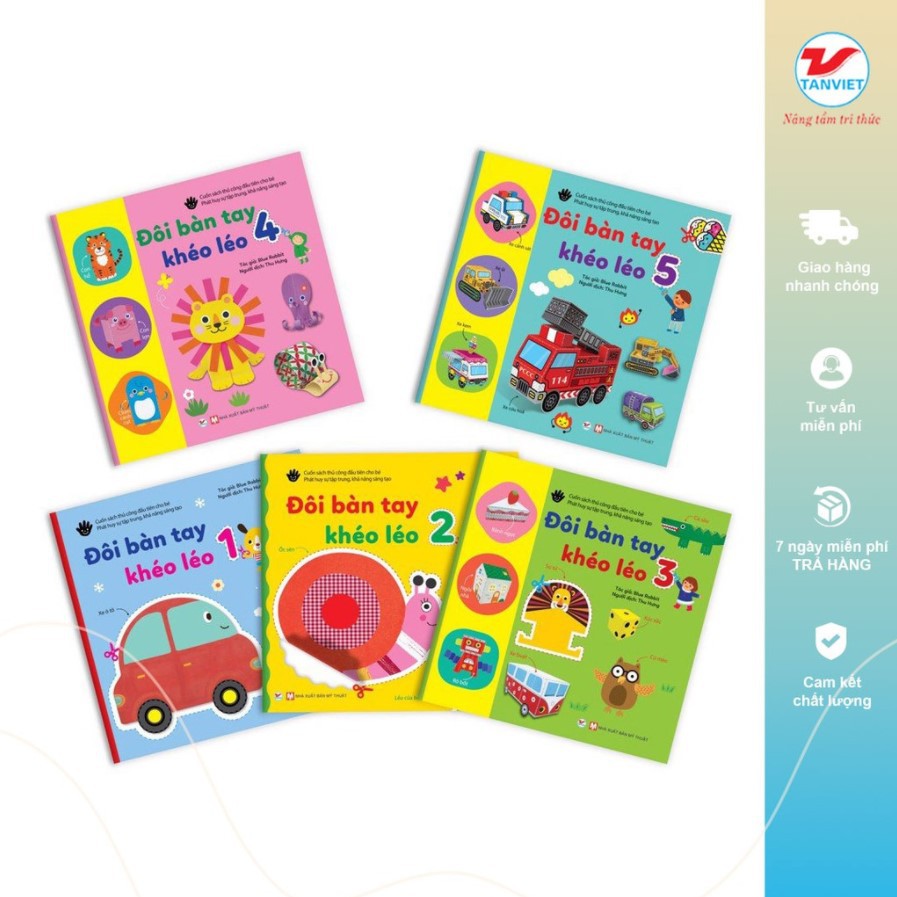 Sách thủ công - Đôi bàn tay khéo léo (Tặng kèm kéo an toàn)