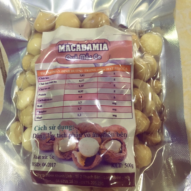 Nhân macca Úc 500g (loại bể) | BigBuy360 - bigbuy360.vn