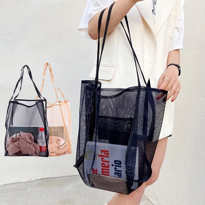 Túi Lưới Đeo Vai Sức Chứa Lớn Thời Trang Mùa Hè Cho Nữ