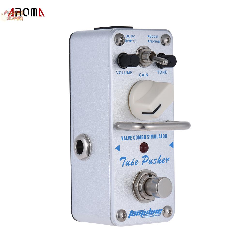 AROMA ATP-3 Tube Pusher Valve Combo Simulator Electric Guitar Effect Pedal Mini Single Effect with True Bypass
