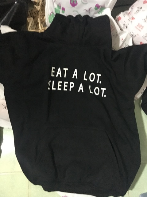 [ ẢNH THẬT ]Áo hoodie EAT A LOT - SLEEP A LOT (MS 02)