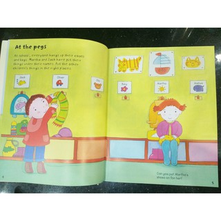 Bộ nhập - Usborne sticker book - Starting School