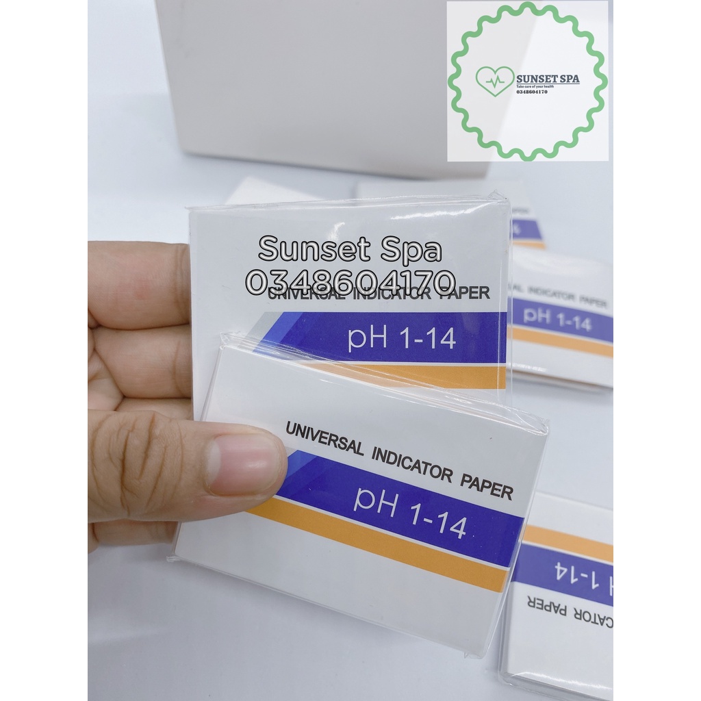 Giấy Quỳ Tím Đo Độ PH, Kiểm Tra Chất Lượng PH Nước, Test PH 1-14 Kèm Bảng Màu, PH 1-14 Universal Litmus Test Paper