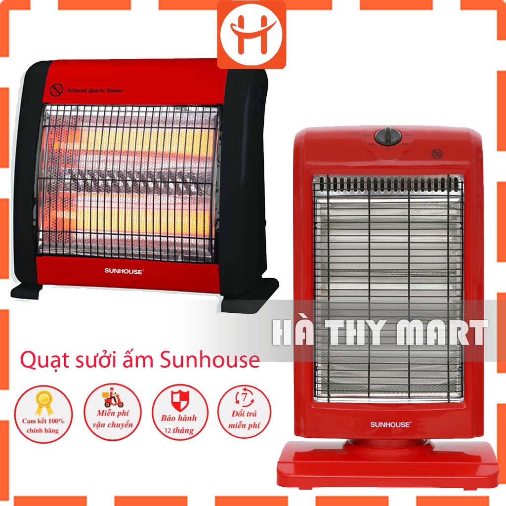 Quạt sưởi Sunhouse 2, 3 bóng SHD7016/7013 (Chính Hãng BH 12 Tháng)