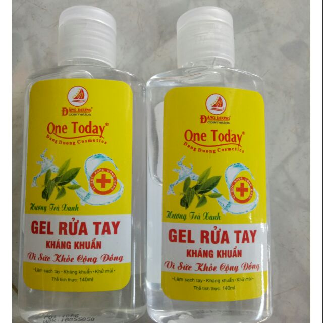 Gel  rửa tay kháng khuẩn trà xanh one today 140ml