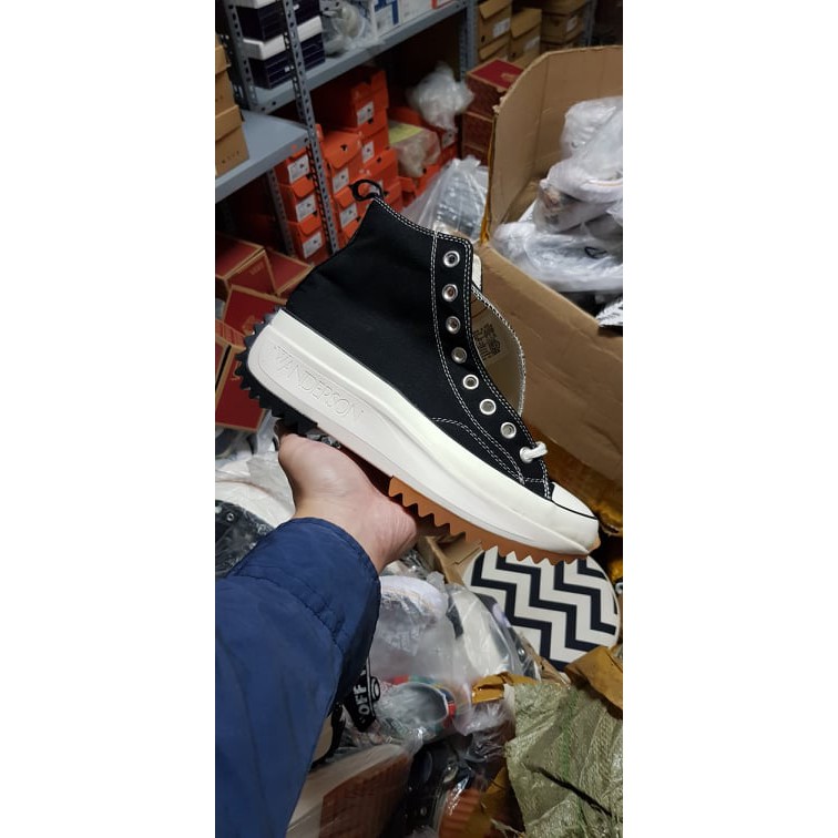 Giày Cvs Run Star Hike High JW Anderson Black