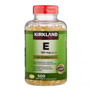 Viên vitamin e nắp đỏ kirkland signature vitamin e 400 iu 500 viên