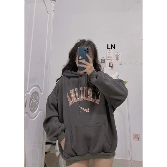 Áo hoodie nỉ cotton CAROLINA LN12