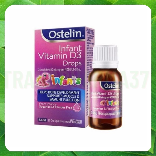 Ostelin Infant Drops, Vitamin D3 dạng nhỏ giọt cho bé từ sơ sinh, 2,4ml