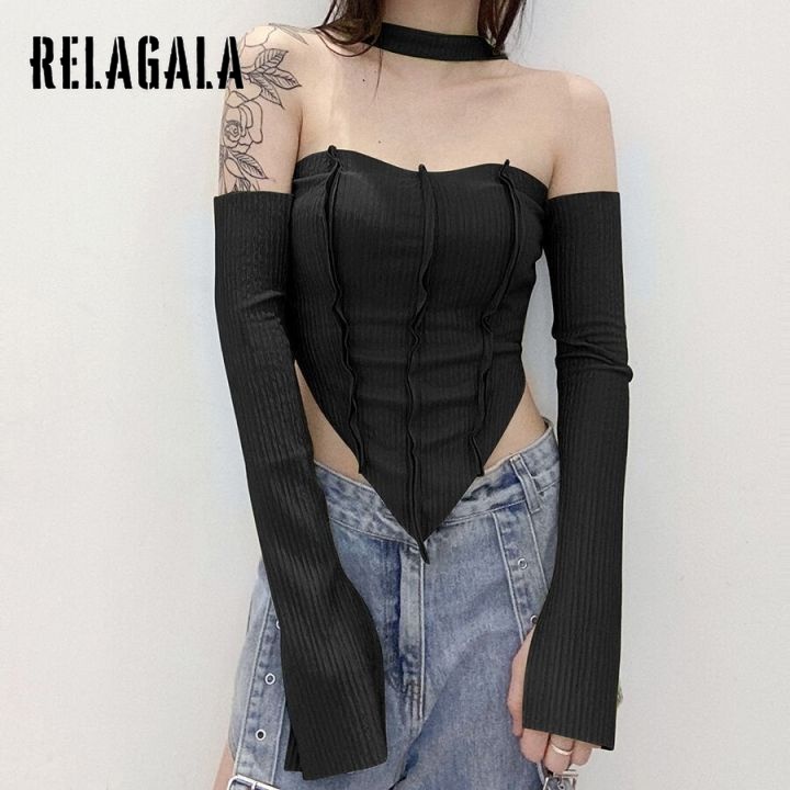 Áo Lửng Hai Dây Ôm Dáng Màu Trơn Thời Trang Dành Cho Nữ