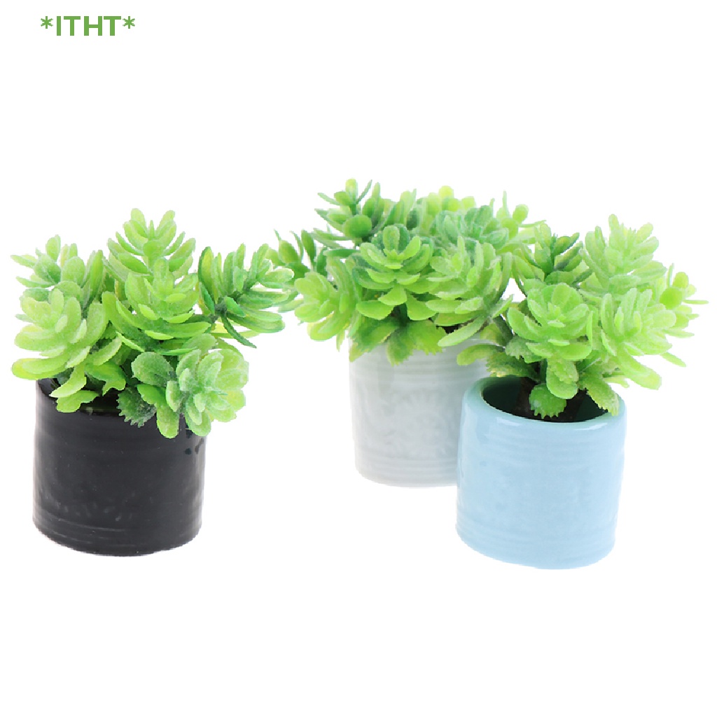 Mô Hình Bình Hoa Giả Bằng Gốm Dùng Trang Trí Nhà Búp Bê Mới