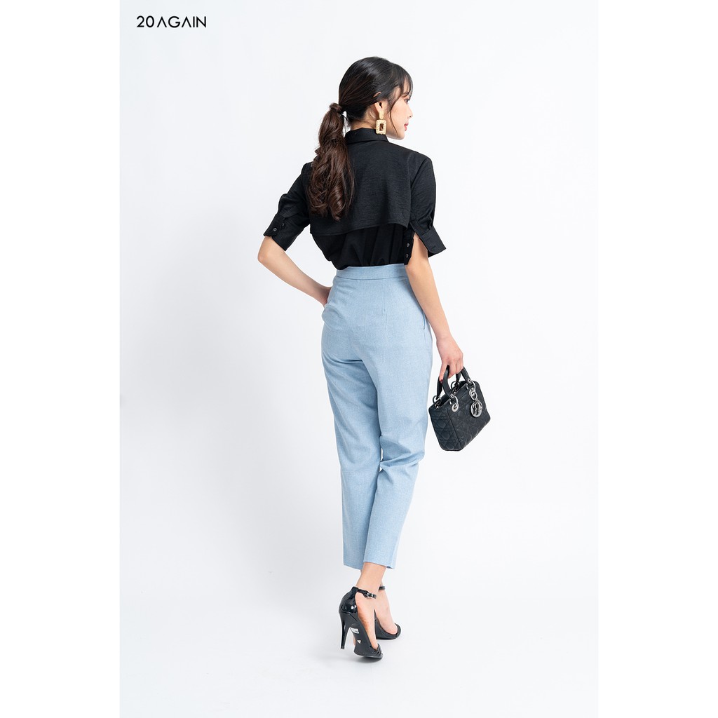 [Mã WABRM50 giảm 15% đơn 99k] Áo sơ mi ngắn tay hai tay bồng ASA1078 20AGAIN | BigBuy360 - bigbuy360.vn