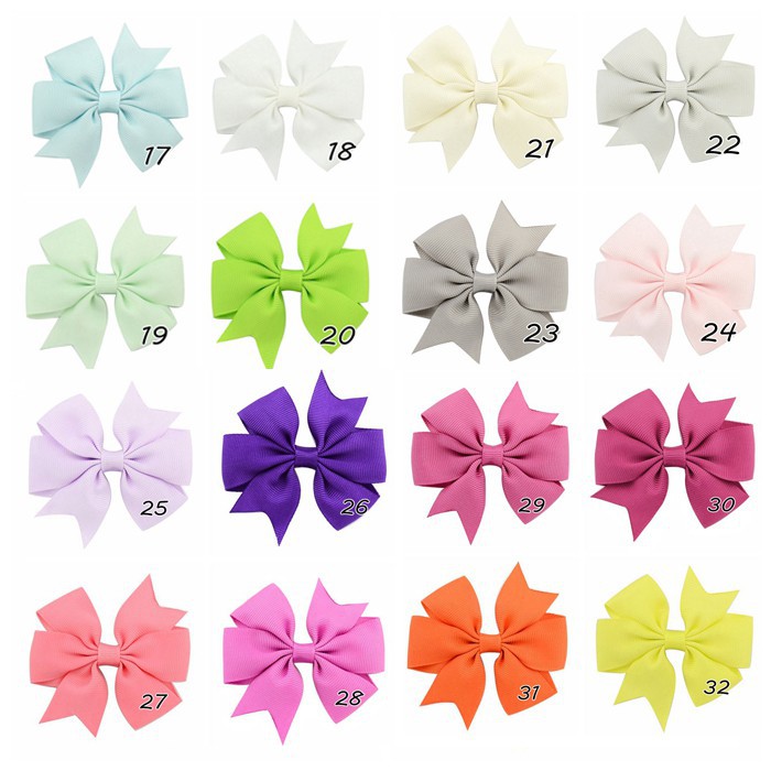 KIDSBOWS Set 10 kẹp nơ ruy-băng đáng yêu cho bé gái