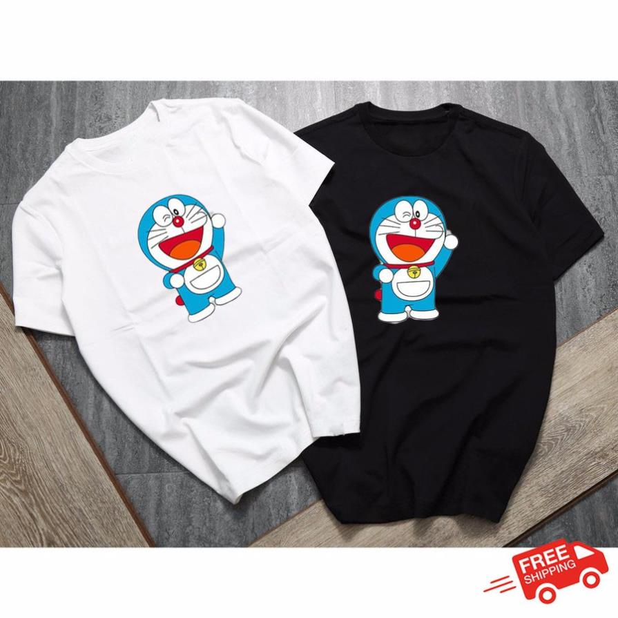 Áo thun unisex nam nữ in logo doremon siêu cute, sản phẩm của fashion simple