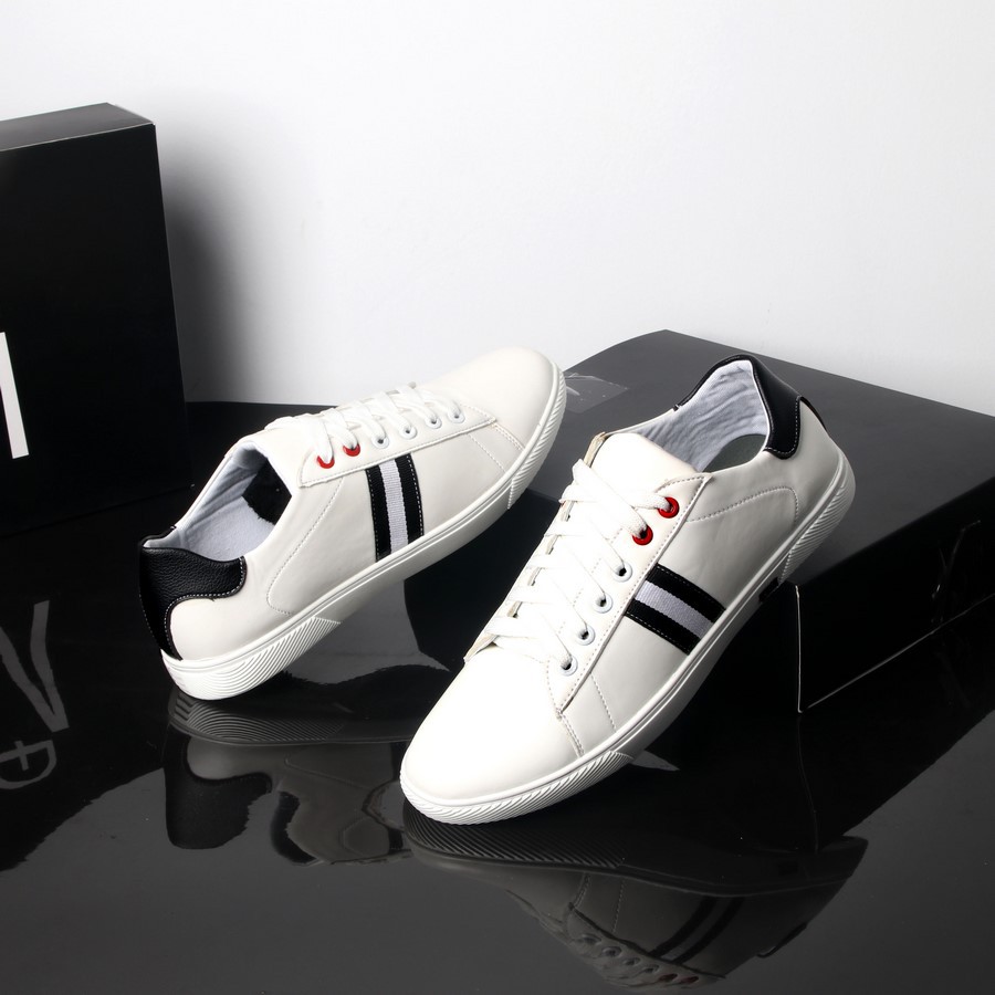 Giày sneaker trắng sọc đen trắng GN282 Gấu Nâu chất lượng cao