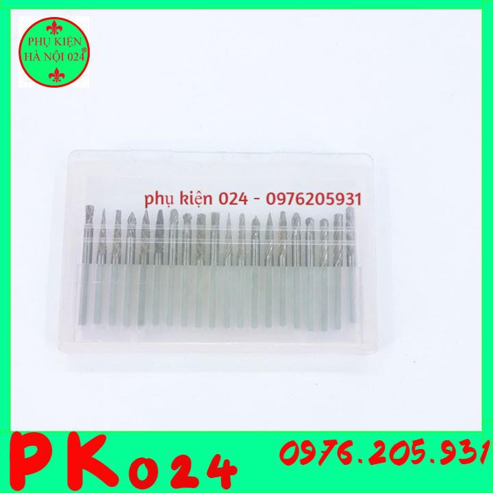 Bộ Mũi Doa Mài Hợp Kim Dùng Mài Kim Loại Và Gỗ 3x3mm