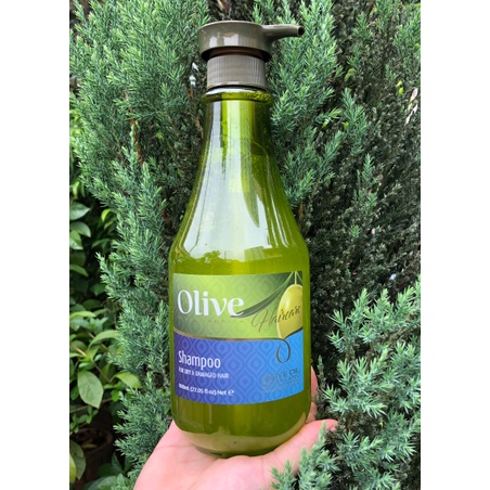 Sét Dầu gội xả Frulatte olive dành cho tóc khô và hư tổn 800ml