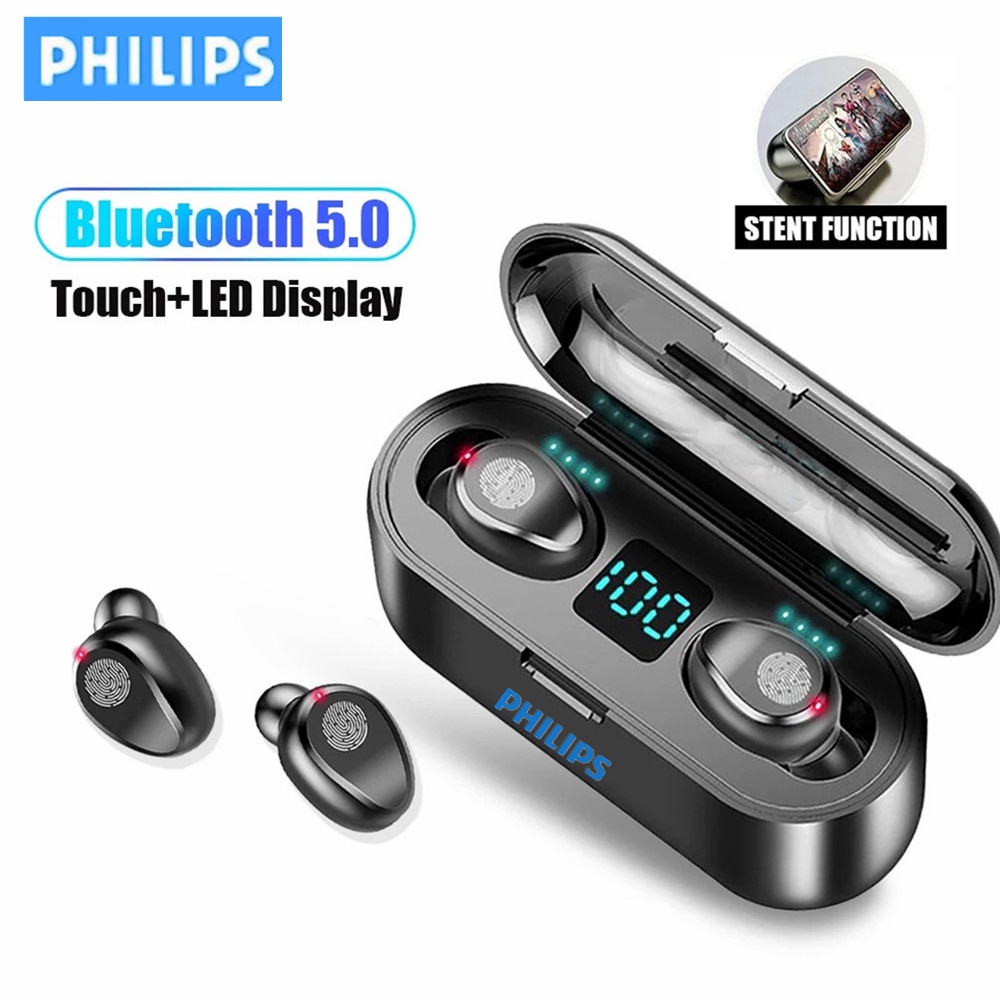 Tai Nghe Nhét Tai Bluetooth Không Dây Âm Thanh Stereo Sống Động Tích Hợp Mic Hiệu Philips