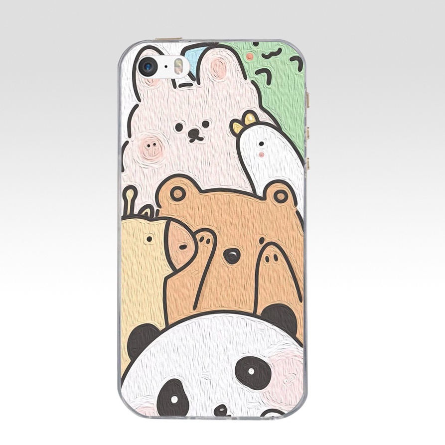 Ốp Lưng TPU Mềm In Hình Thời Trang Cho iphone 5 5s se 6 6s