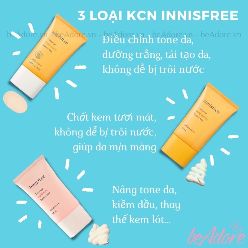 Kem Chống Nắng Innisfree Sunscreen SPF50+ PA++++ (50ml)