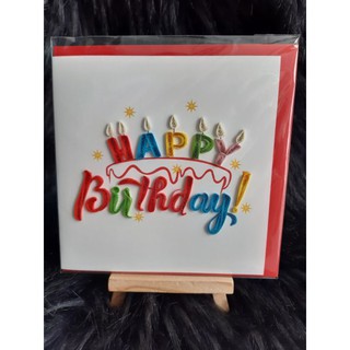 THIỆP HANDMADE HAPPY BIRTHDAY( THIỆP QUILLING)
