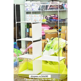 Tủ vải 3d 2 buồng mẫu mới 2019