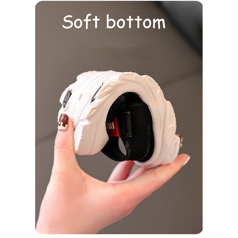Xăng đan SANITKUN phối lưới đế mềm thoáng khí không trượt thời trang mùa hè cho trẻ em