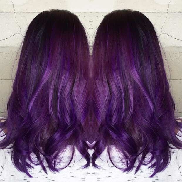 Tuýp Thuốc Nhuộm Tóc Tại Nhà Màu Tím Đen Nho 4/2 Grape Purple Hair Dye Cream Coloring