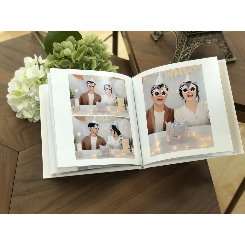 In sách ảnh theo yêu cầu bìa cứng 20 trang 30 x 30cm - In 4K siêu nét trên app NIZI