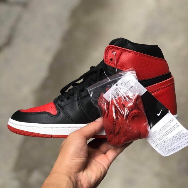 Giày JD 1 - bred chuẩn 1:1  ảnh tự chụp
