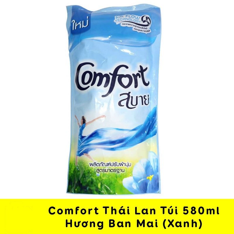 Túi nước xả vải Comfort Thái Lan 580ml (4 Hương tùy chọn)