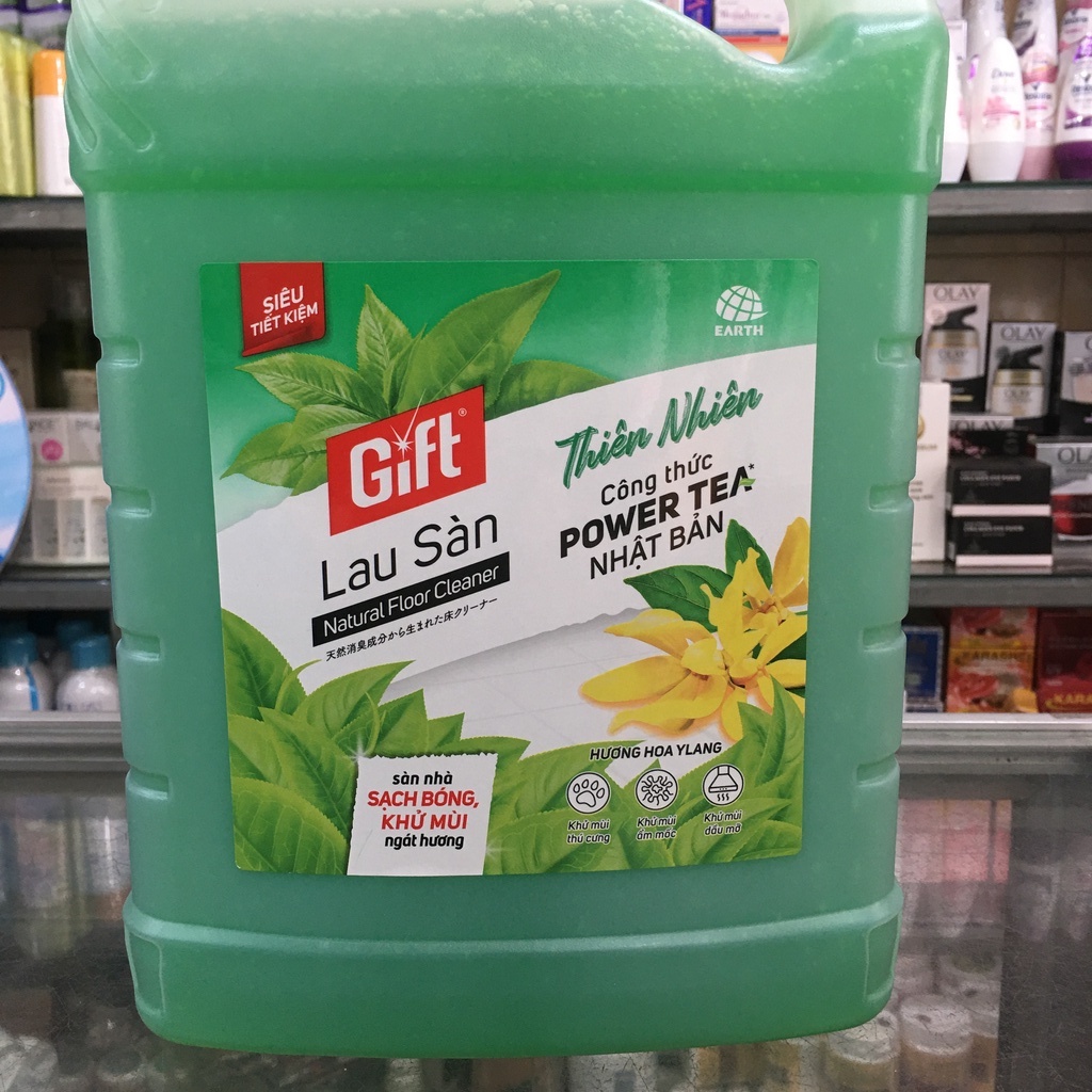 Nước lau sàn Gift chiết xuất thiên nhiên hương Ylang can 3,8kg