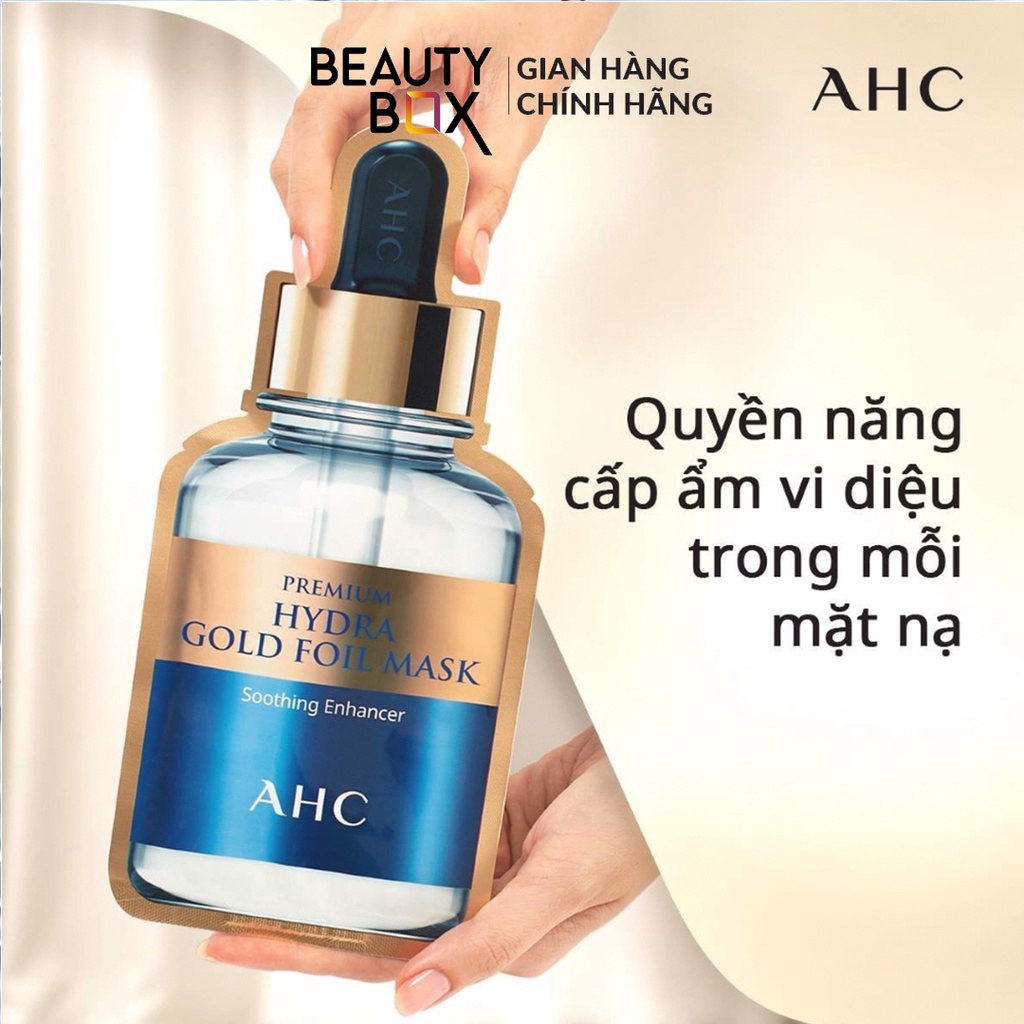 Mặt Nạ Vàng Chống Lão Hóa Ahc Premium Hydra Gold Foil Mask