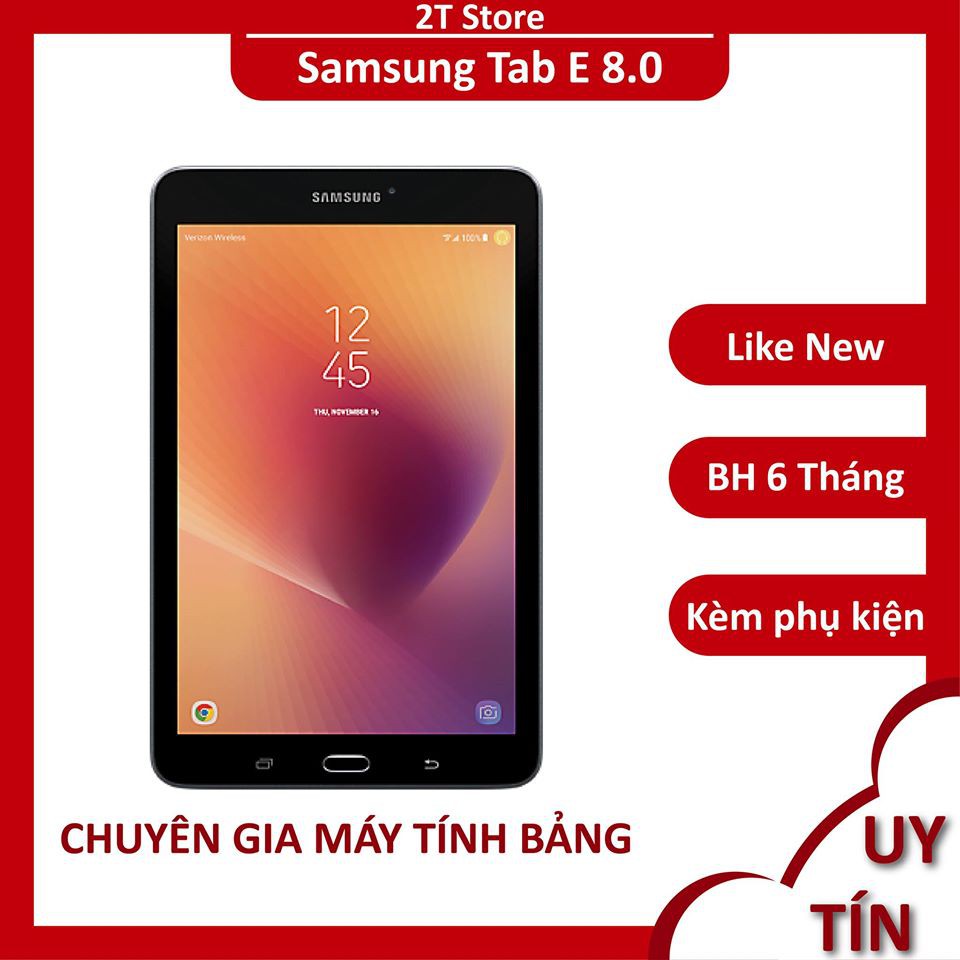 Máy tính bảng Samsung Tab E 8.0 (Wifi+4G) Pin siêu trâu