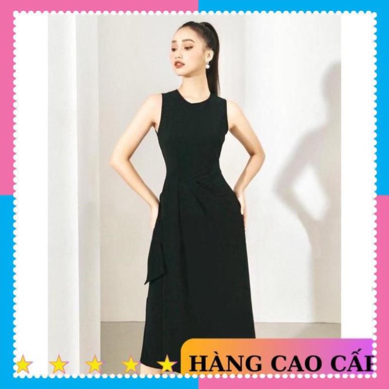 [SẢN PHẨM CHẤT LƯỢNG] Đầm sang trọng đầm dự tiệc nơ eo dáng suông vạt chéo tuyết mưa đi chơi công sở - MN72