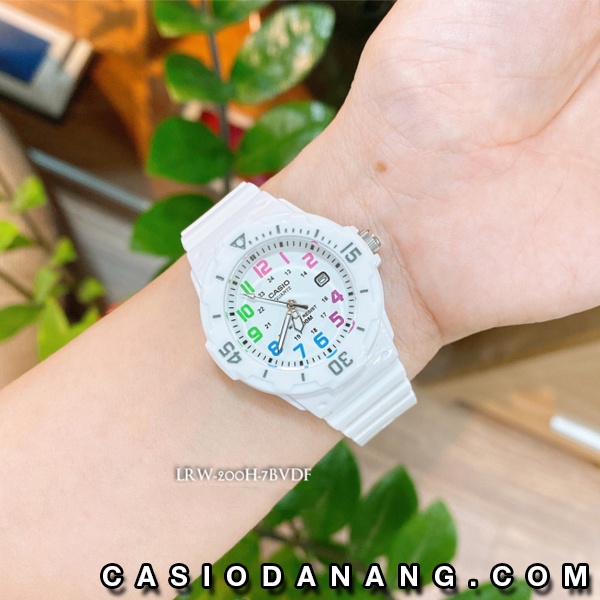 Đồng hồ nữ dây nhựa Casio chính hãng LRW-200H-7BVDF
