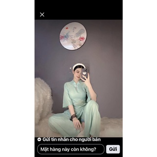 Đồ lam sang trọng vải đũi tơ cc