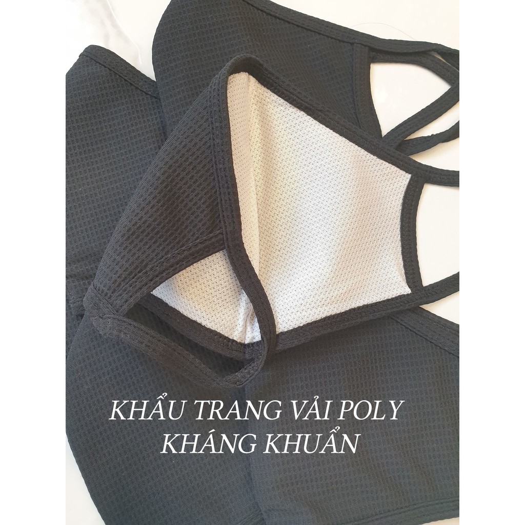 Khẩu Trang Vải Màu Đen Trắng- In LOGO Trên Khẩu Trang Theo Yêu Cầu | BigBuy360 - bigbuy360.vn